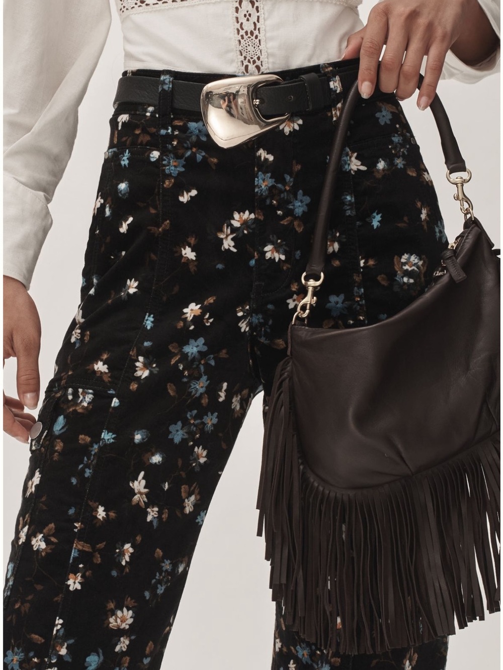 Anthropologie • Carson Floral Barrel Pants